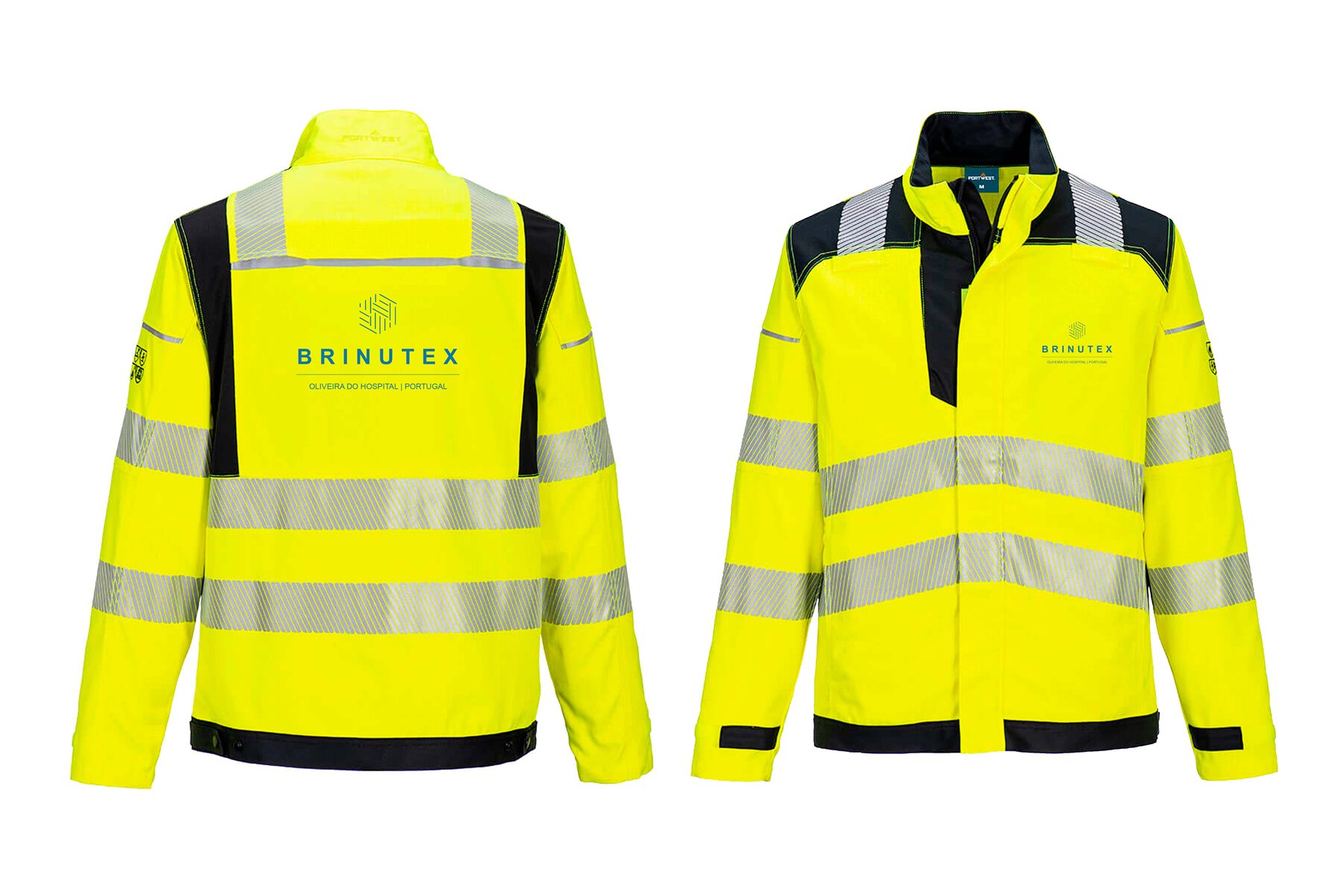Flame resistant high visibility jacket — professional clothing