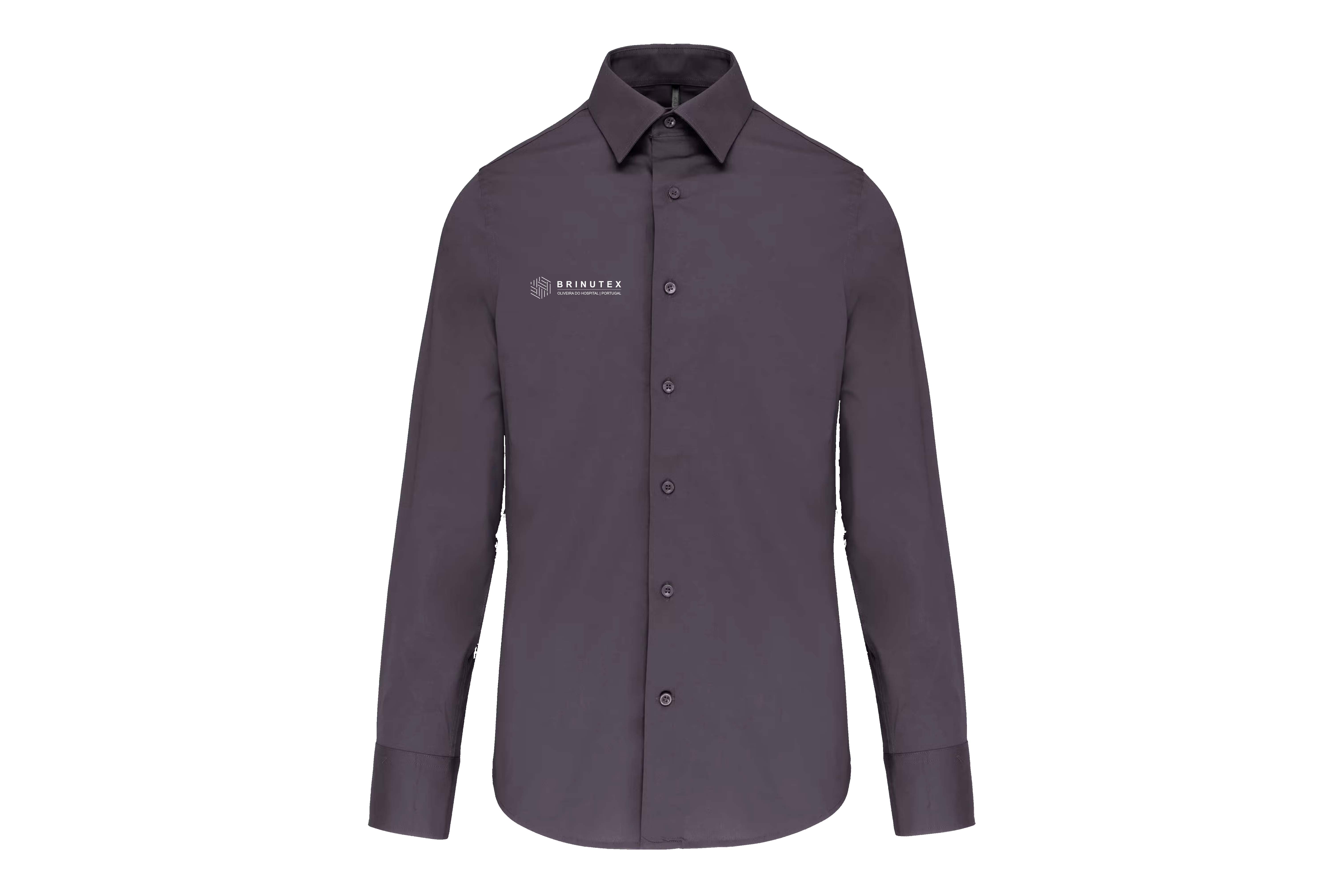 Camisa homem manga comprida com stretch — vestuário profissional