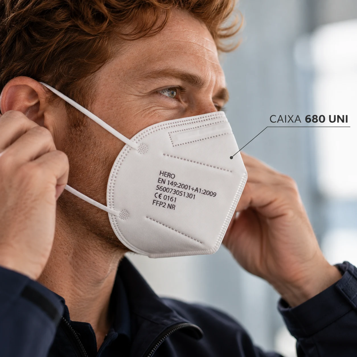 Máscaras BrinAir FFP2 — caixa de 680